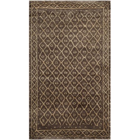 Safavieh 5 x 7 ft. 6 in. Rectangle Contemporary Tibetan Lavender Hand Knotted Rug TB231B-5